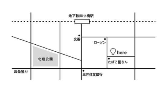 店舗までの案内図